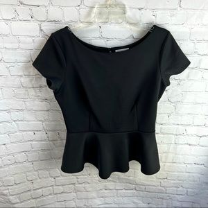 Bisou Bisou Scuba Peplum Top